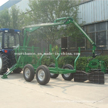 Malaysia Hot Selling Zm1002 1 Ton ATV Small Forest Log Traier with Crane